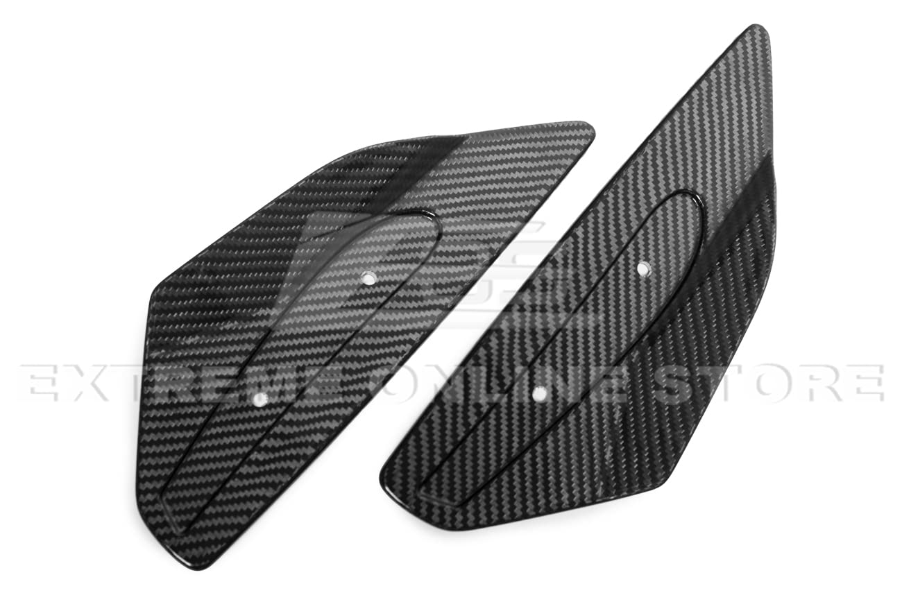 2020-Present Chevrolet Corvette C8 High Wing Spoiler Replacement - GM Factory Style Carbon Fiber Rear Trunk Lid Wing with Side Winglets | Perfect for Performance Upgrades & Track Racing