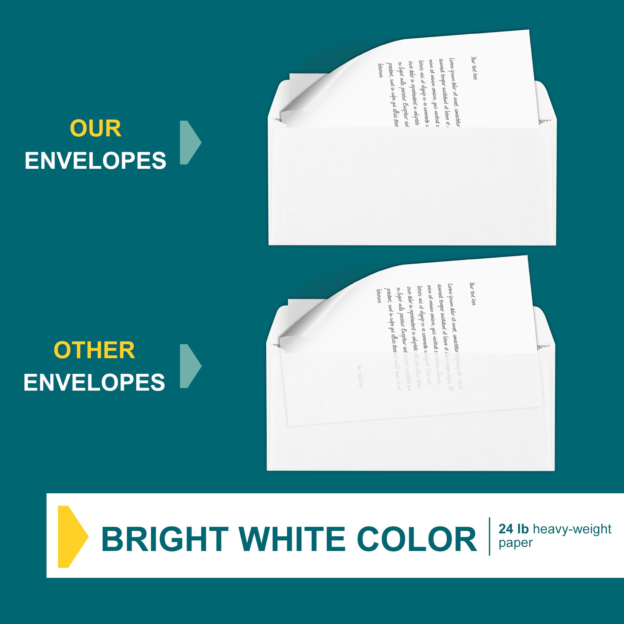 #9 Self-Seal Security Envelopes - 100 Pack (3 7/8