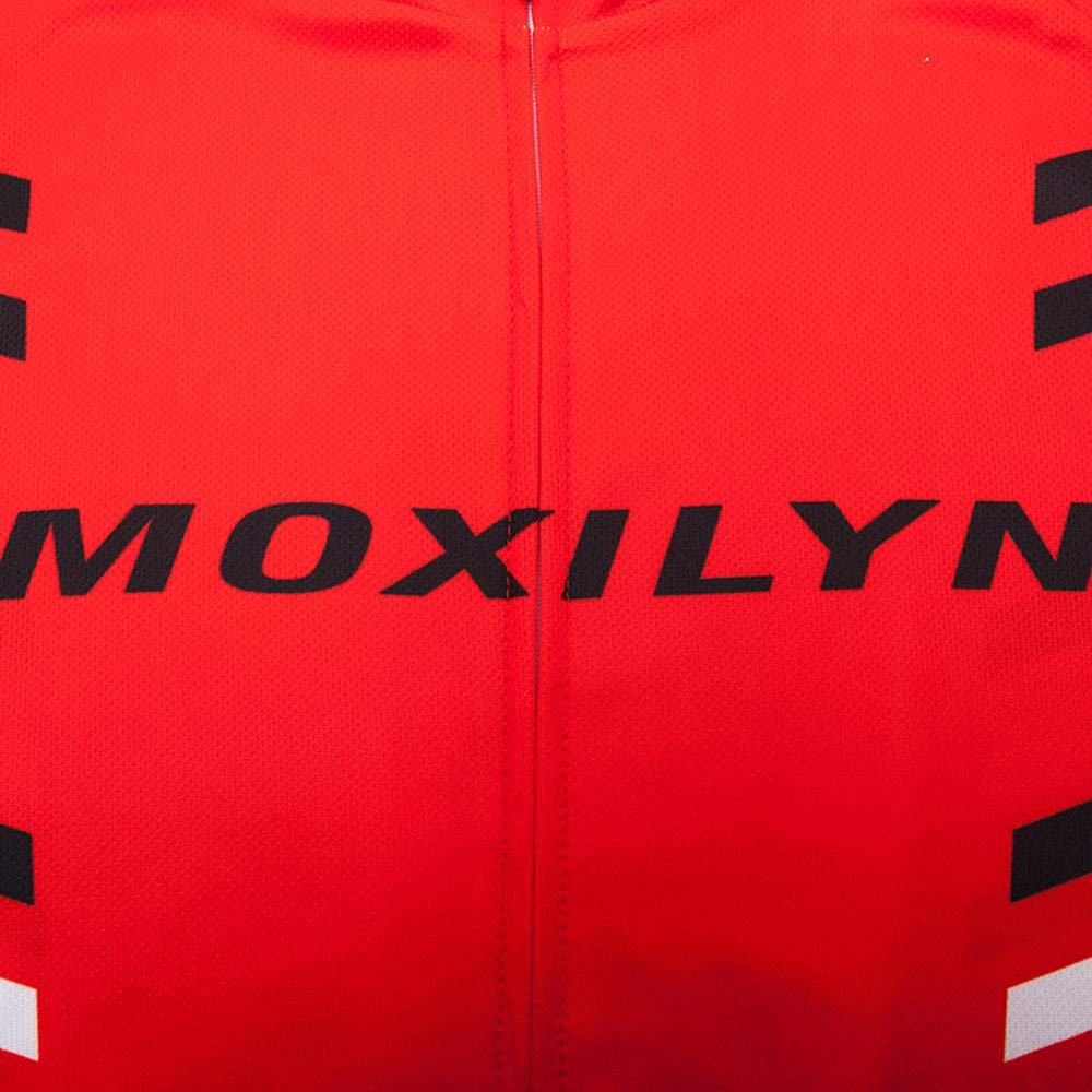 MOXILYN Men's Cycling Jersey & Bib Shorts Set - Breathable Short Sleeve MTB Bike Shirt with 20D Gel Padding - Perfect for Mountain Biking & Road Cycling Training