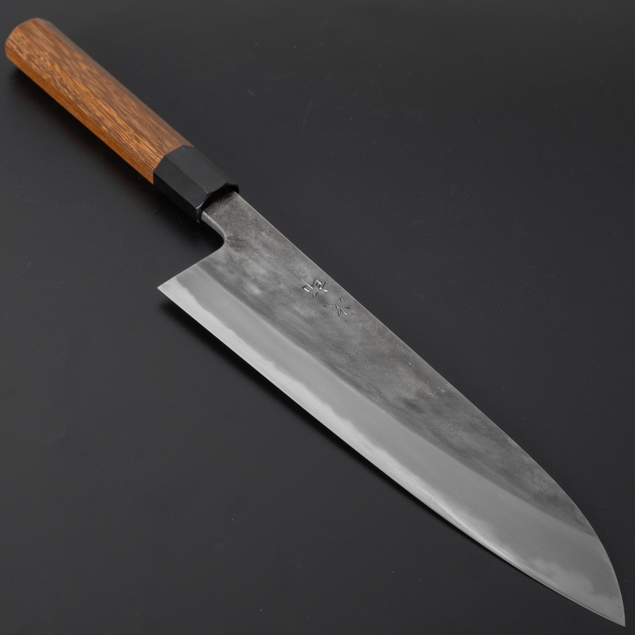 Premium Jiro Tsuchime Wa Gyuto 225mm Japanese Chef Knife with Taihei Tagayasan Handle (#371) - Perfect for Sushi, Meat Slicing & Professional Kitchen Use