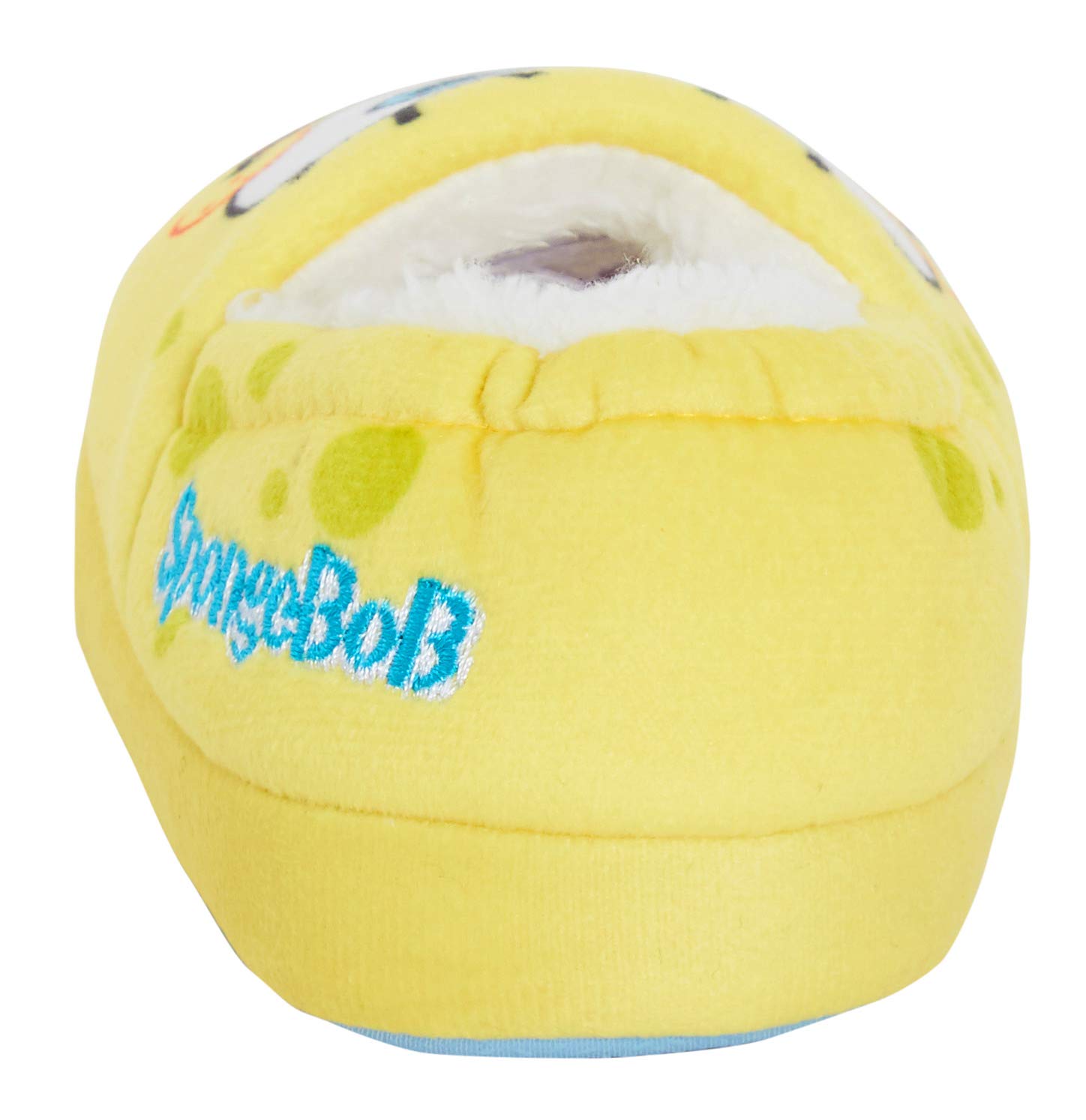SpongeBob SquarePants Slippers for Boys & Girls - Fleece Lined Warm House Shoes - Non-Slip Indoor/Outdoor Mules for Kids - Perfect for Winter, Lounge & Home Comfort