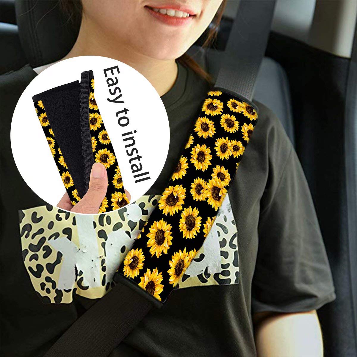 Lovely Dachshund Car Seat Covers Set - Universal & Durable for Women's Cars