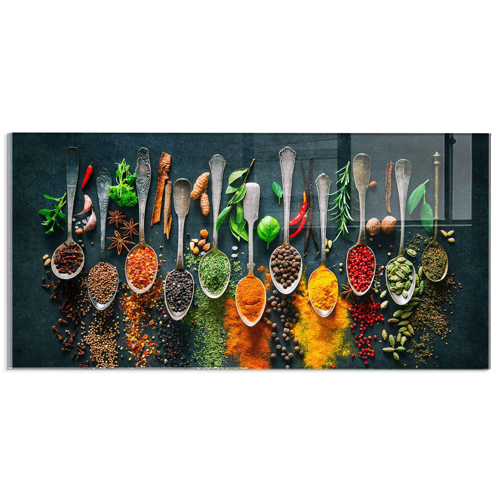 Tempered Glass Kitchen Backsplash - 12x25.5