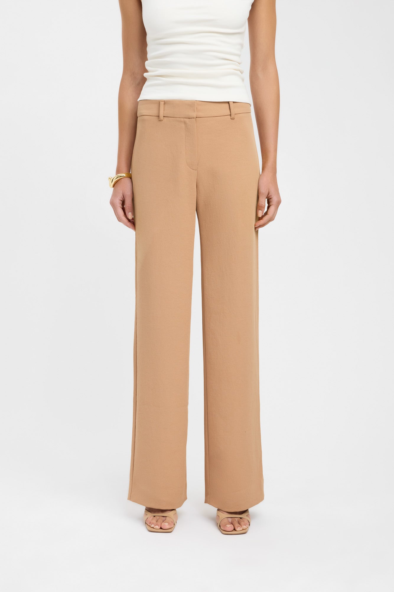 Ariel Low Rise Women's Pants - Stretchy Comfort Fit Casual Trousers for Everyday Wear | Perfect for Work, Lounge & Travel