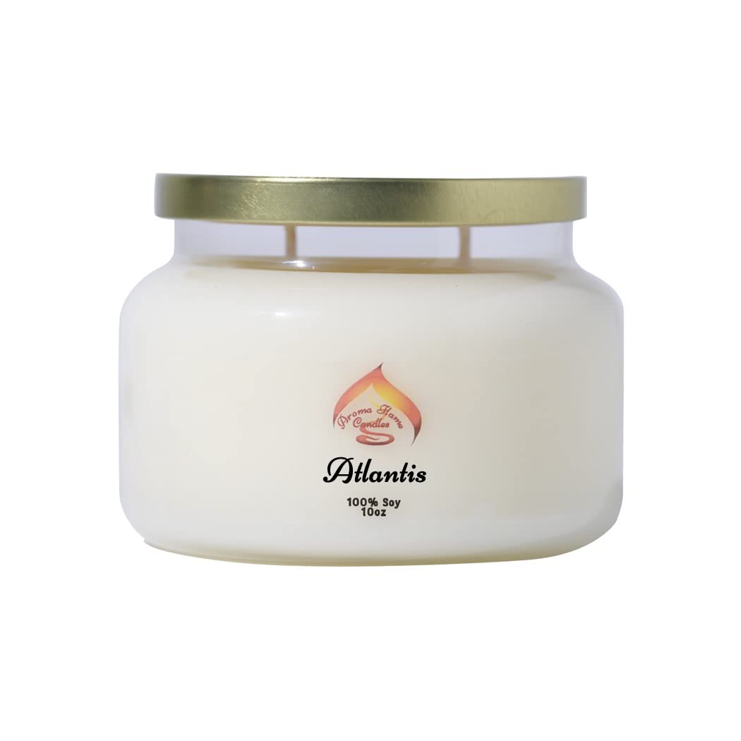 Handmade Soy Wax Candles 10oz - Non-Toxic Pet Safe Candles with Long Lasting Burn - Dye Free Aromatherapy Candles (Butt Naked Scent) - Perfect for Relaxation, Meditation & Home Decor