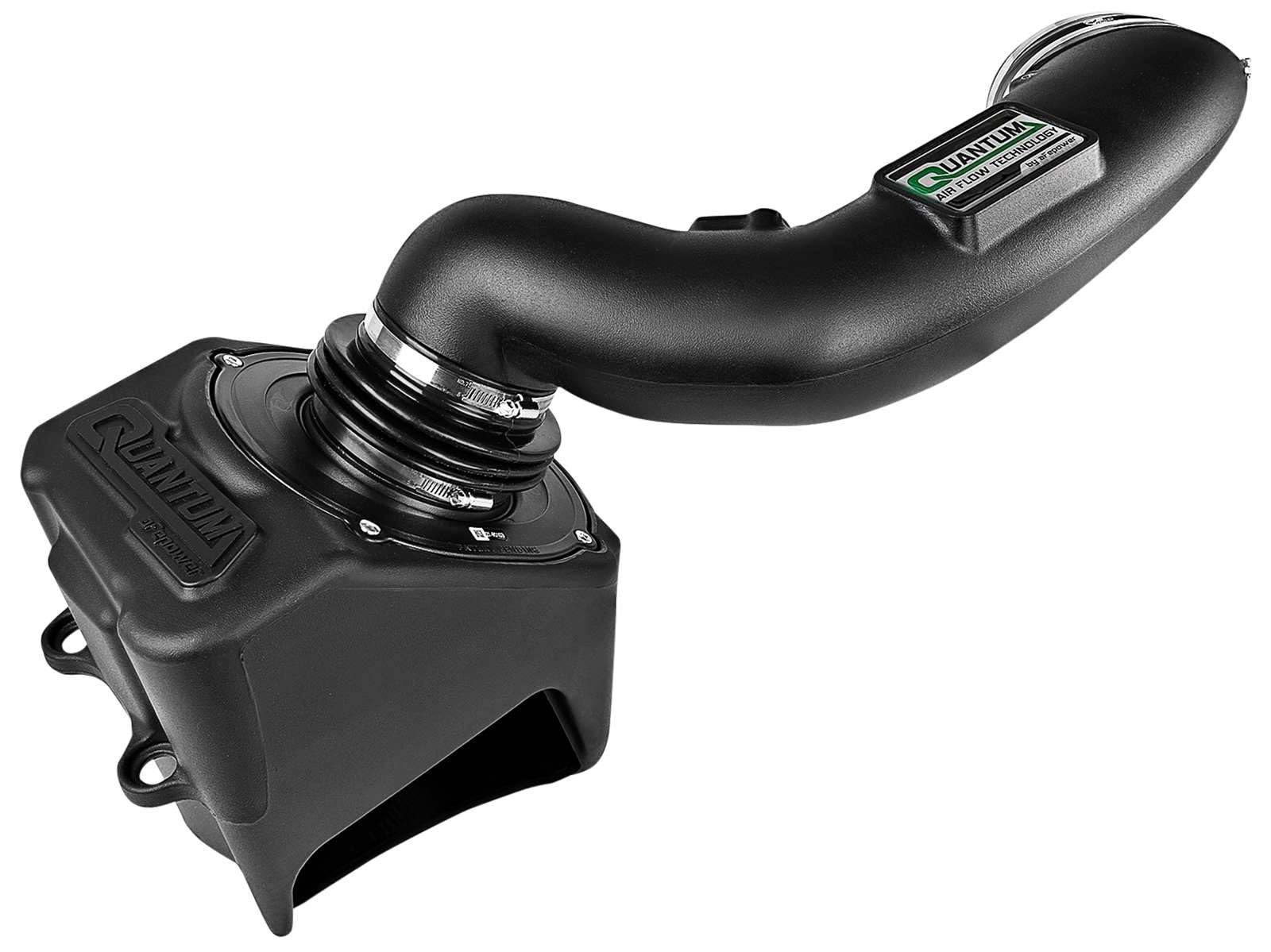 aFe POWER QUANTUM Cold Air Intake System with Pro DRY S Filter - High Performance Air Intake Kit (Part #53-10004D, Black) for Trucks & SUVs - Improve Engine Power & Fuel Efficiency