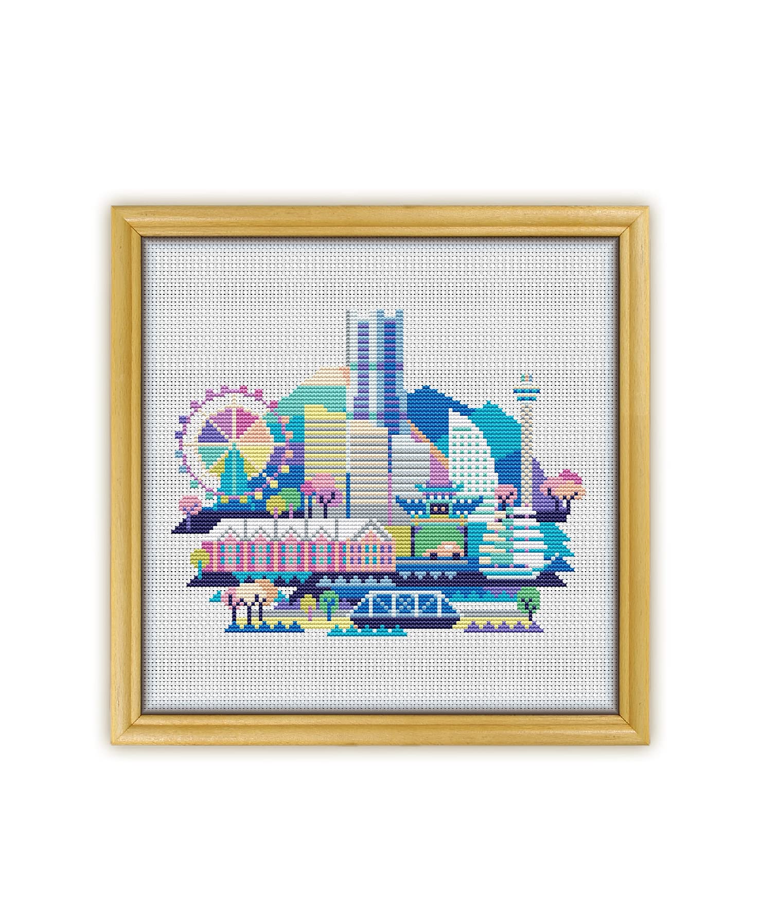 Yokohama K998 Counted Cross Stitch Kit with Threads, Needles, Fabric, Clippers & Needle Threader - Complete Embroidery Starter Set for Beginners & Advanced Crafters - Perfect for DIY Home Decor, Gifts & Relaxation