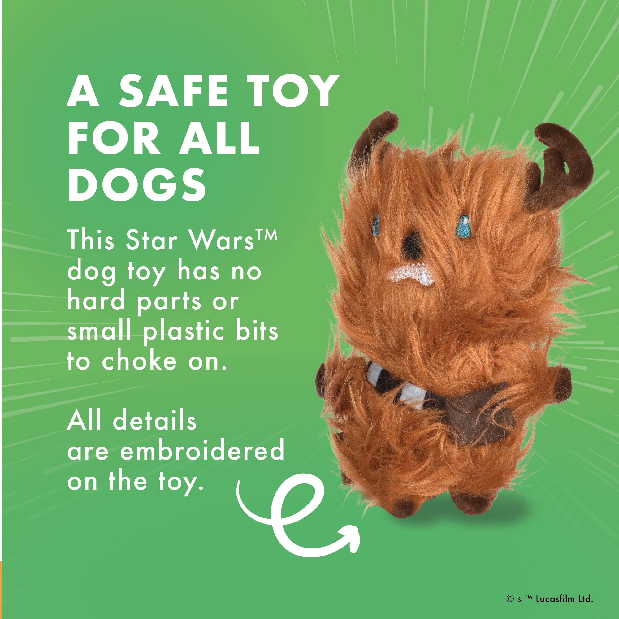 Star Wars Chewbacca Squeaky Dog Toy - 6