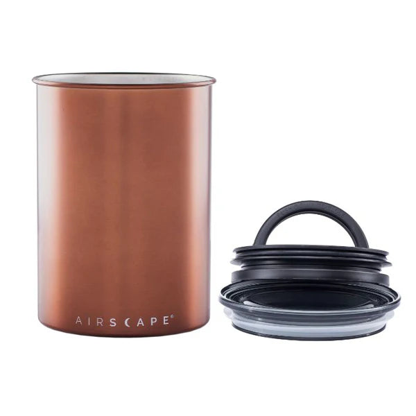 Airscape Classic 7 Medium Coffee Canister - Airtight Storage for Fresh Coffee Beans - Perfect for Kitchen, Office & Camping Use