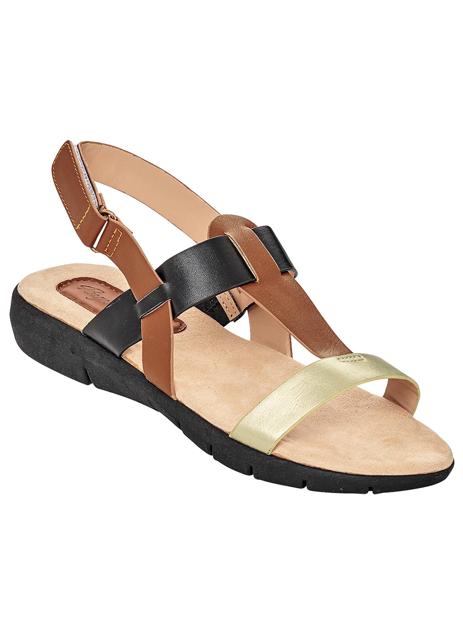 AmeriMark Women's Casual Slingback Sandals - Comfortable Open Toe Summer Shoes for Walking, Beach, Vacation & Outdoor Activities