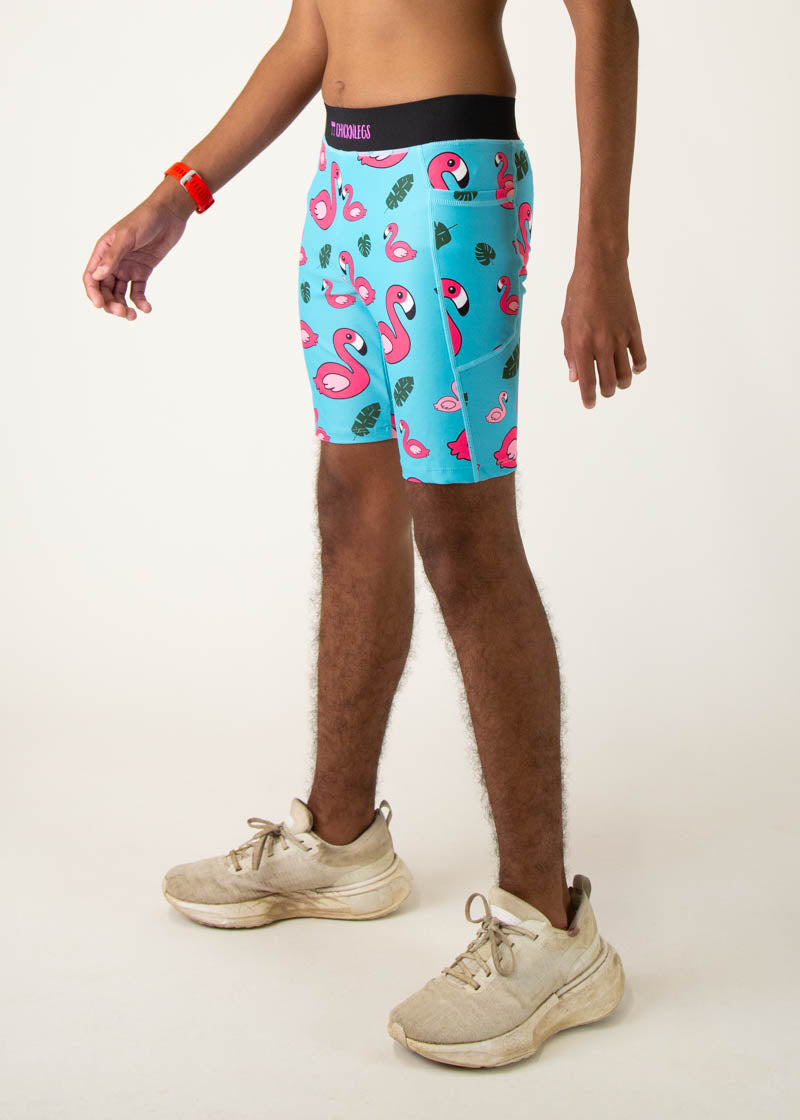 Men's Blue Flamingo Print 8