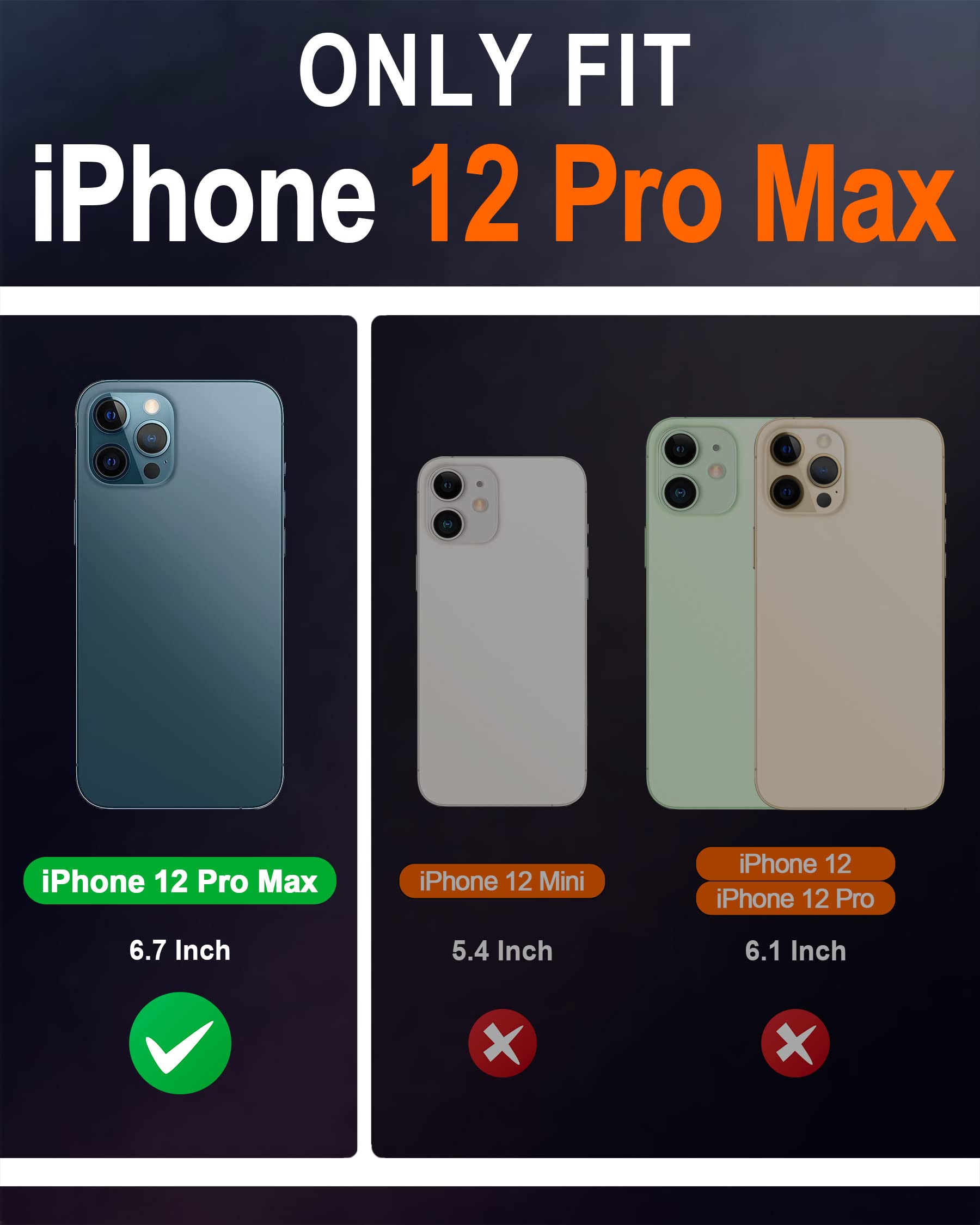 Premium SHIELDON Genuine Leather Wallet Case for iPhone 12 Pro Max (6.7 Inch) - RFID Blocking, Magnetic Folio with Kickstand & Card Holder - Royal Blue | Perfect for Business Travel, Daily Commute & Secure Contactless Payments