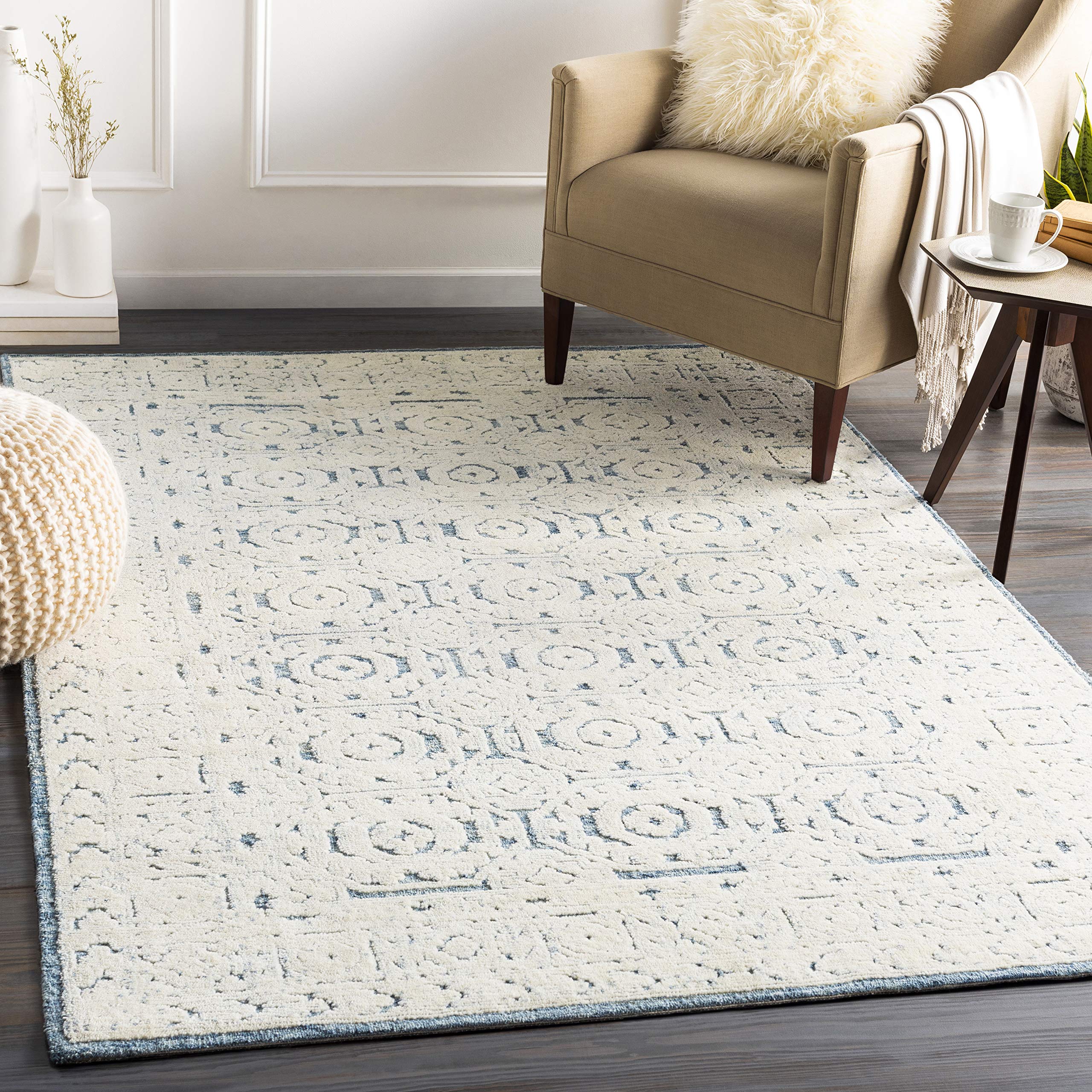 Surya Louvre Area Rug 2' x 3' - Modern Geometric Pattern Non-Slip Living Room Rug for Bedroom, Office & Home Decor