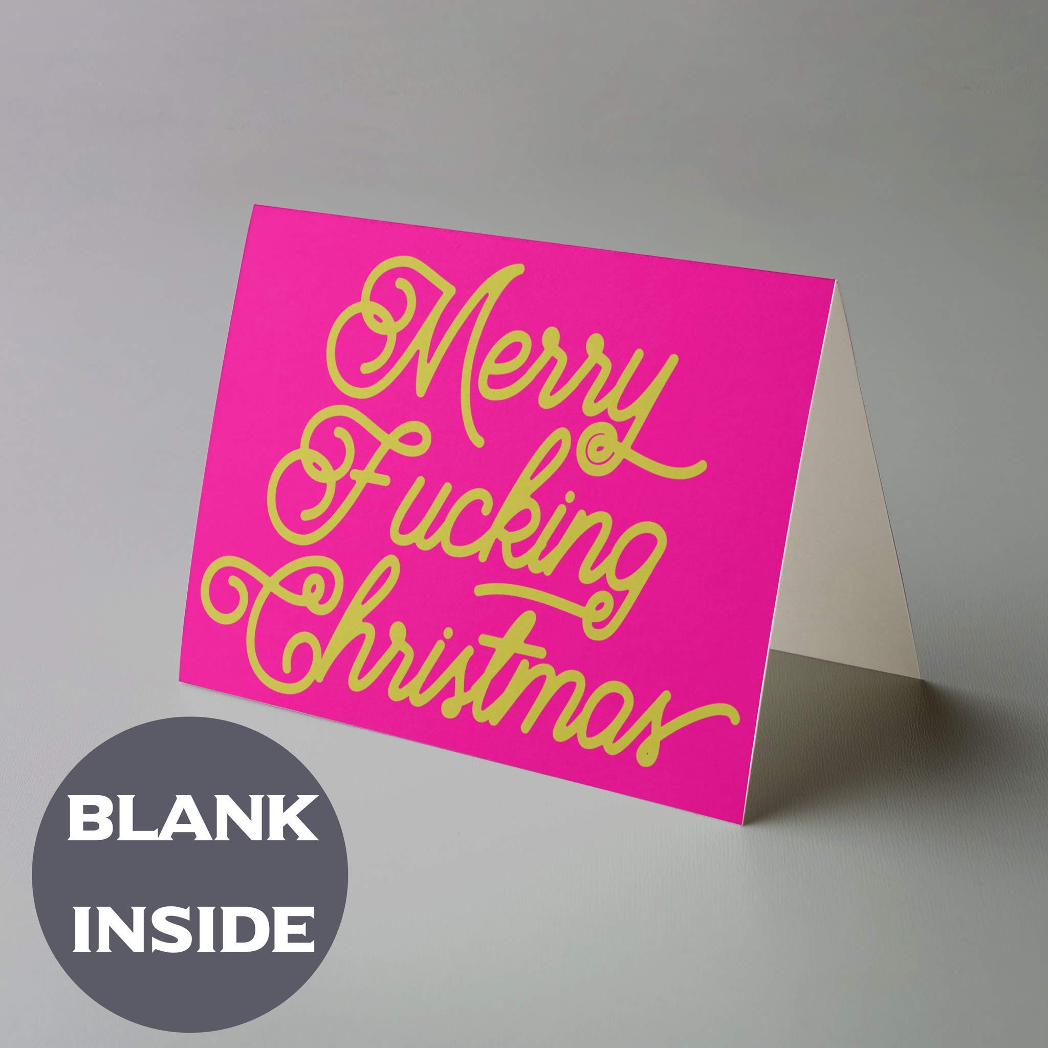 24 Pack Hot Pink Feminine Christmas Cards - Millennial Hipster Holiday Greeting Cards with Envelopes | 12 Unique Designs for Coworkers, Friends & Adults | Perfect for Office Parties, Secret Santa & Festive Celebrations