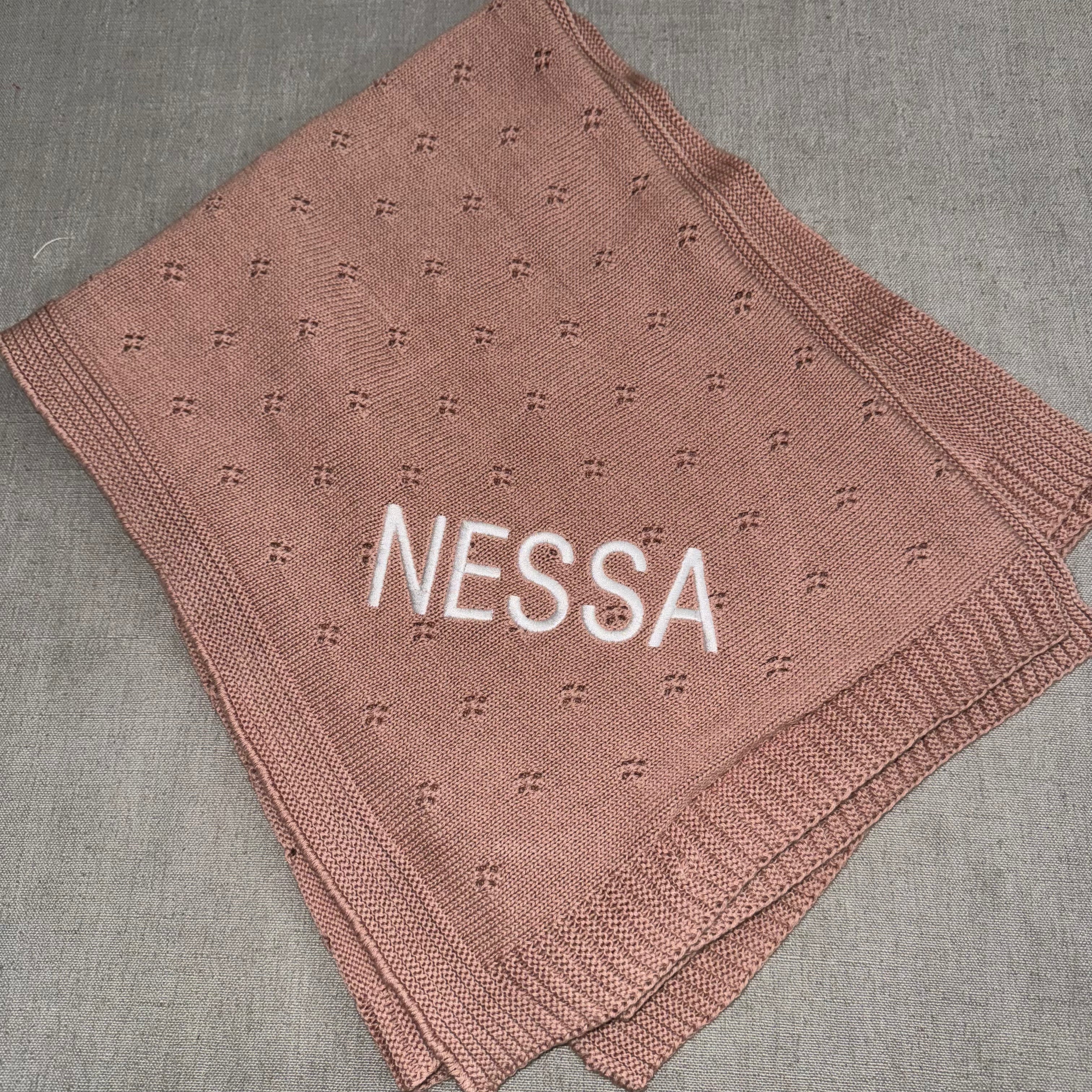 Domani Home Soft Flower Pale Pink Baby Blanket - Cozy & Breathable for Newborns, Infants, Toddlers - Perfect for Nursery, Swaddling, Stroller & Gift Giving
