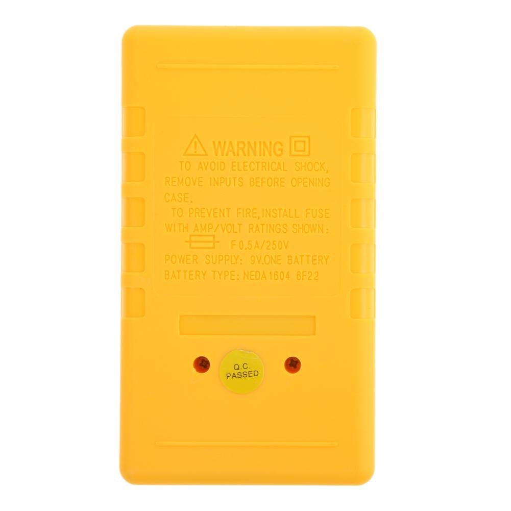 DT830B Digital Multimeter - LCD Display for Voltage, Current & Resistance Testing - Perfect for Home DIY, Car Repair & Electrical Projects