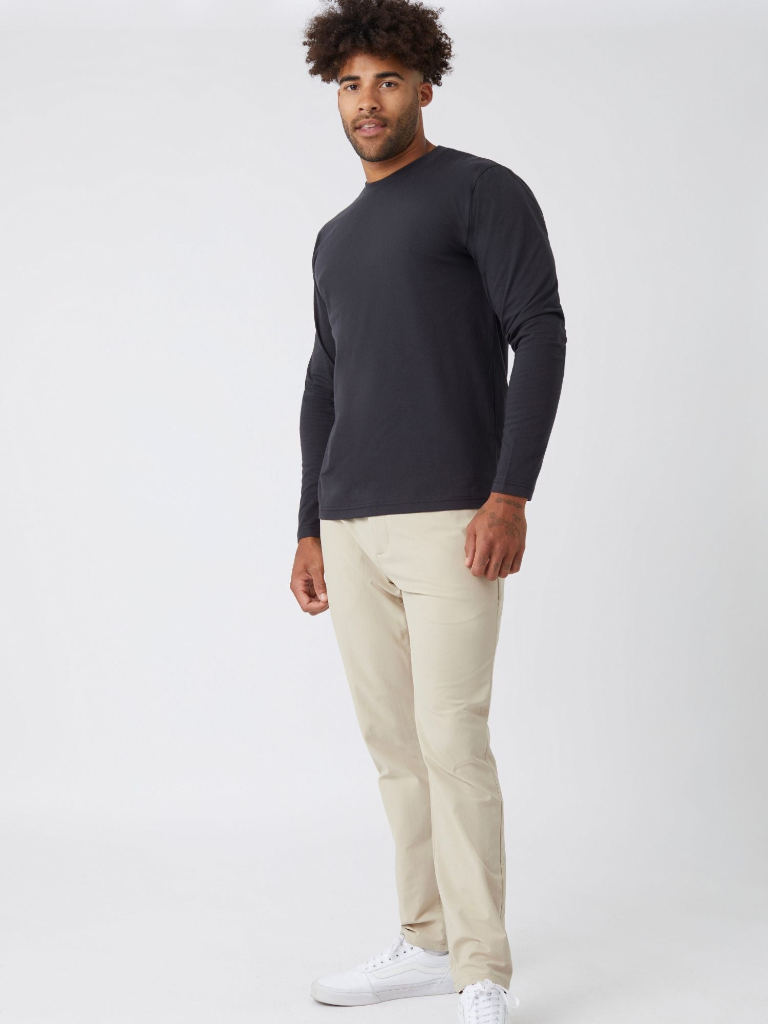 Anchor Long Sleeve Crew Neck T-Shirt for Men & Women | Soft Cotton Casual Top | Perfect for Everyday Wear, Layering & Outdoor Activities