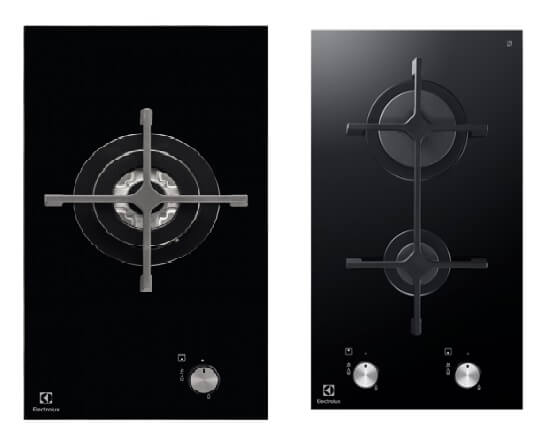 Electrolux EGC3310NVK 30cm Single Burner Domino Gas Hob & EGC3320NOK Built-In Gas Cooktop (30cm) - Perfect for Small Kitchens, Apartments, and RVs