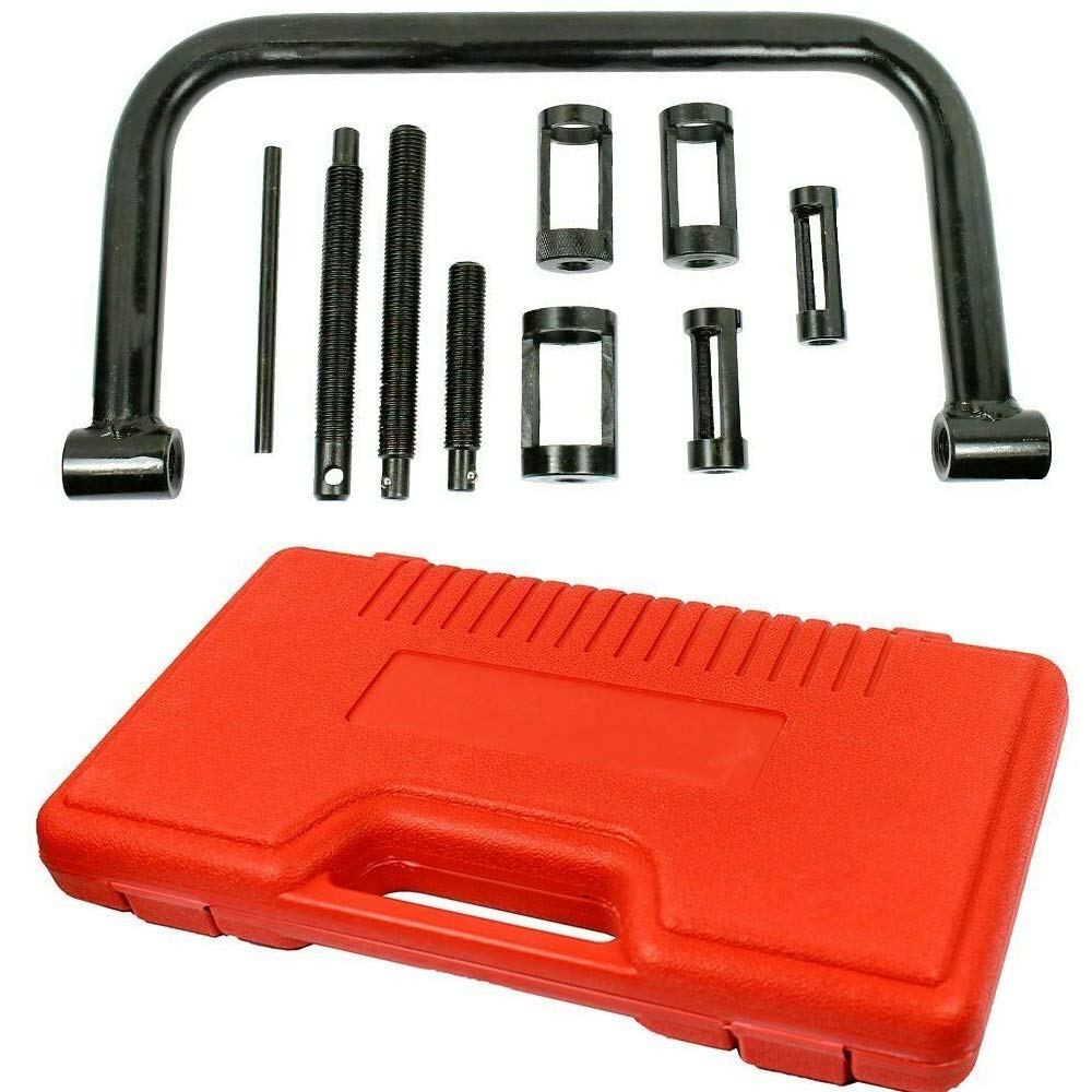 Valve Spring Compressor Tool Kit - 10-Piece Automotive C-Clamp Compression Set for ATV, Car, Motorcycle & Small Engine Repair | Valve Removal & Installation Tool for DIY Mechanics & Professional Garage Use
