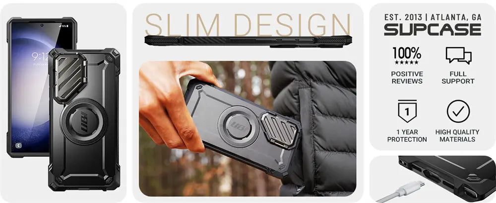 Samsung Galaxy S25 Ultra SUPCASE UB Mag XT Heavy Duty Rugged Case with Kickstand - Shockproof Protection for Outdoor, Work & Daily Use