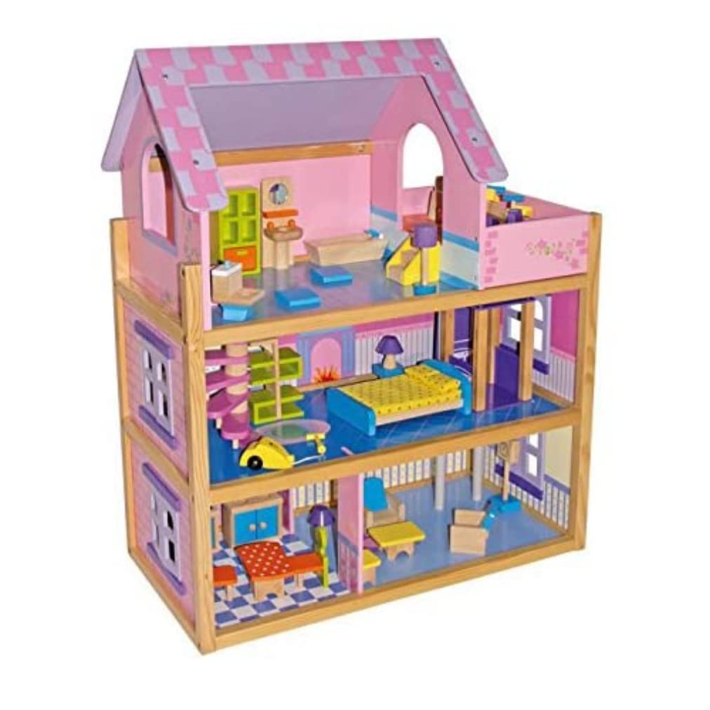 Legler Pink Classic Dollhouse for Kids Playtime