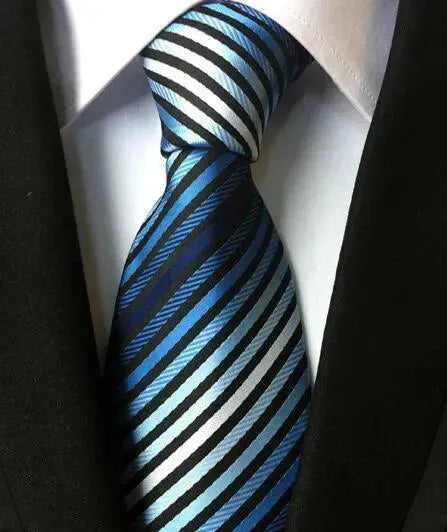 Premium Plaid Striped Silk Necktie for Men - Elegant Business & Formal Wear Accessory for Weddings, Office & Special Occasions