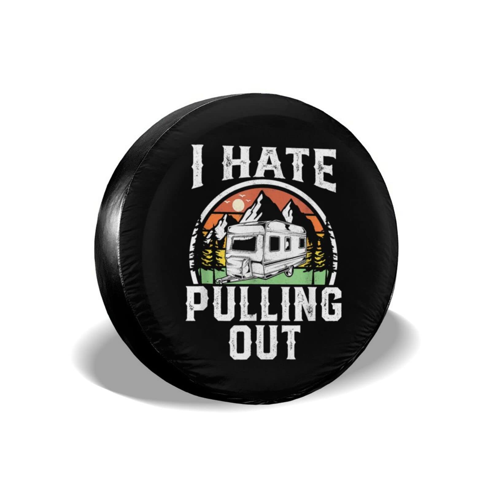 Funny 'I Hate Pulling Out' RV Spare Tire Cover - Reusable 16 Inch Wheel Cover for Campers, Trailers, Jeep & SUV - Perfect for Road Trips & Outdoor Adventures