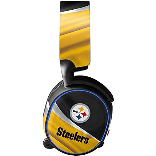 Official NFL Pittsburgh Steelers Gaming Headset Skin - SteelSeries Arctis 3 Compatible Decal Sticker | Perfect for Gaming Setups, Sports Fan Rooms & Headset Protection