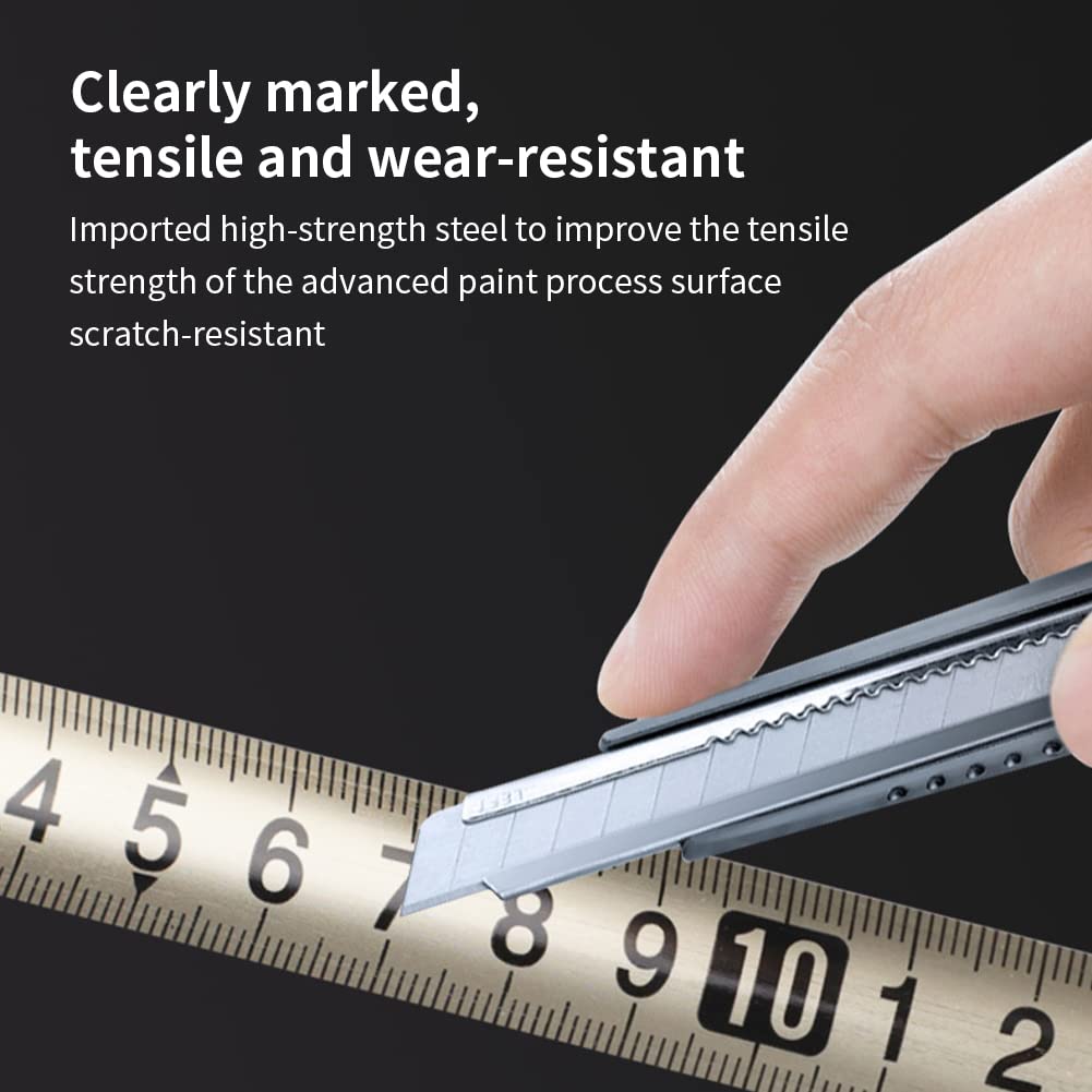 Premium 5M Auto-Lock Stainless Steel Tape Measure - Durable Hollow Metal Construction, Waterproof & Anti-Fall Design for Industrial & Home Use (Silver) | Perfect for Construction, DIY Projects, Carpentry & Home Renovations
