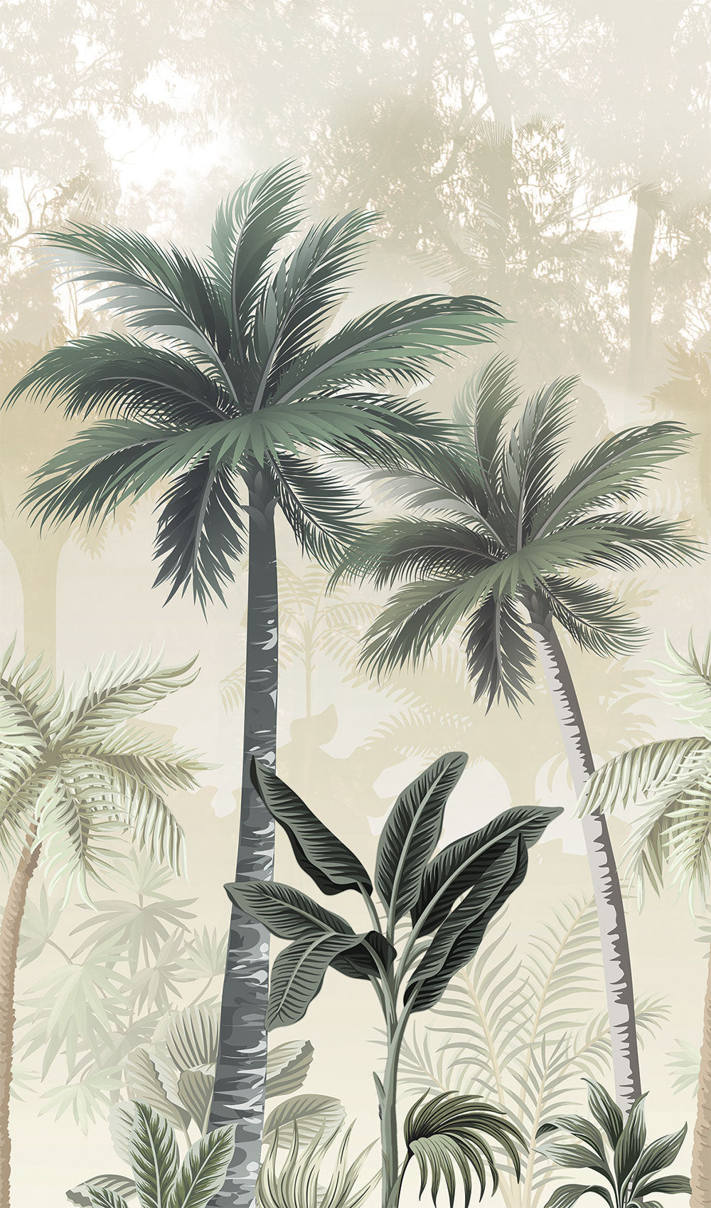 Smart Art Easy Palm Trees - Modern Wall Decor for Home & Office - Perfect for Living Room, Bedroom, and Beach House Decor