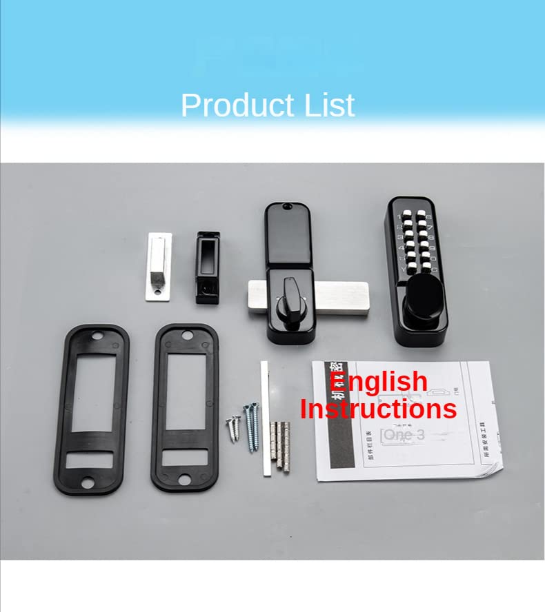 Keyless Entry Door Lock with Keypad - Waterproof Smart Deadbolt for Front Door (Black) - Secure Home Access