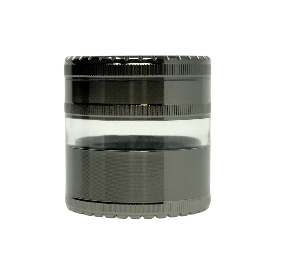 EC420 Toothless See Through Grinder - 65mm 5 Piece Herb Grinder for Smooth Grinding | Perfect for Herbs, Spices & Tobacco | Ideal for Home, Travel & Outdoor Use