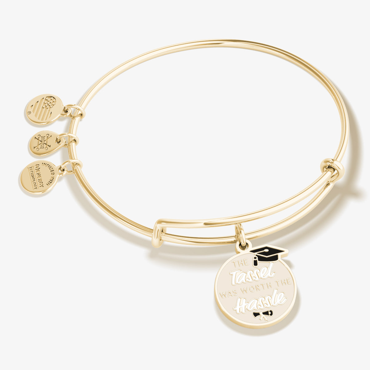 Graduation Charm Bangle with Inspirational Tassel - Perfect Gift for Graduates, Students & Achievers - Ideal for Commencement Ceremonies & Academic Celebrations