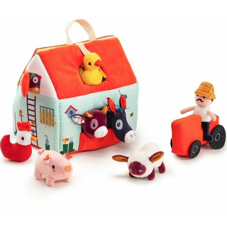 My First Farm - Educational Wooden Toy Set for Kids, Toddlers & Preschoolers | Farm Animal Playset with Barn, Tractor & Figures | Perfect for Pretend Play, Learning & Gift Giving