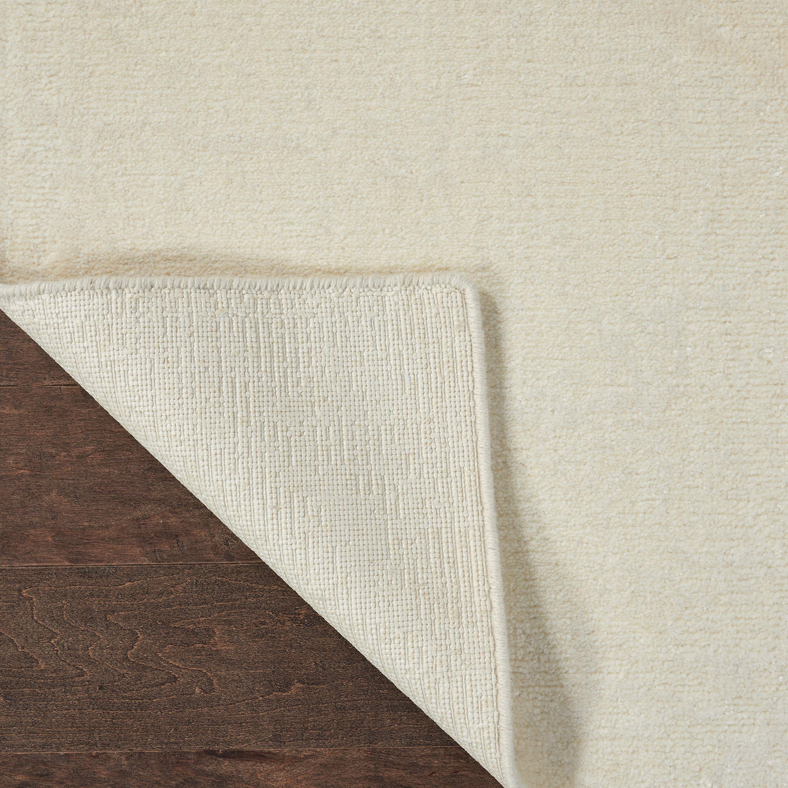 Nourison Twilight Solid Ivory 2' x 3' Area Rug - Easy to Clean, Non-Shedding, Soft & Durable - Perfect for Bedroom, Living Room, Dining Room & Kitchen Decor (2x3)