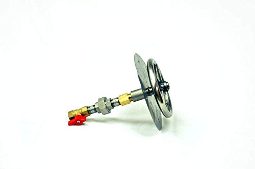 Hearth Products Controls (HPC) Match Light Fire Pit Burner Kit (MLFPK8-NG) - 6-Inch Round Natural Gas Burner with 8-Inch Bowl Pan, CSA Approved for Outdoor Patio, Backyard, and Camping Fire Pits