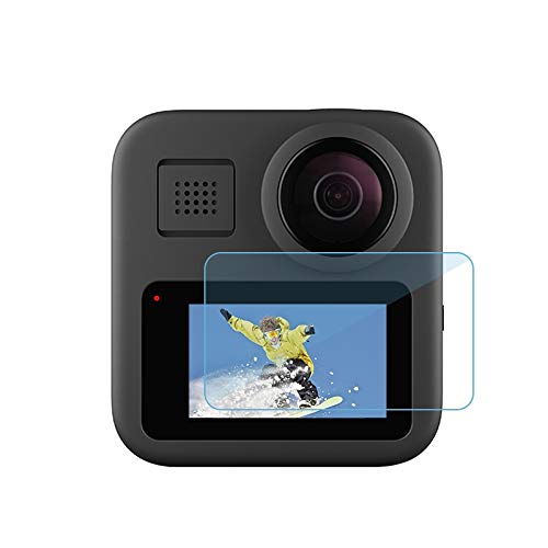 PULUZ 2-Pack Tempered Glass Screen Protector for GoPro Max Action Camera - HD Clear, Anti-Scratch, Bubble-Free LCD Display Protection for Outdoor Adventures & Extreme Sports
