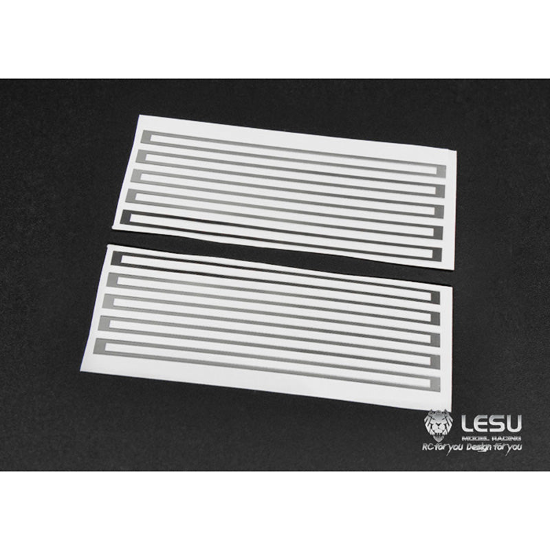 LESU 1/14 Scale Metal Mud Guard Plate Fender Decoration Sticker for Tamiya RC Tractor Truck Model Car - DIY Upgrade Parts for Off-Road Crawler & Construction Vehicle Scenes