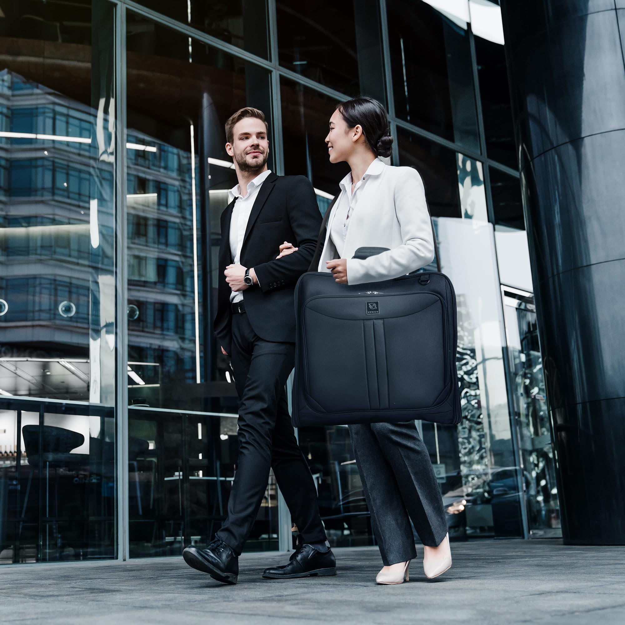 Premium Suit Carry-On Garment Bag for Travel & Business - Durable Shoulder Strap & Wrinkle-Free Design - Perfect for Airplane, Wedding, Interview & Formal Occasions