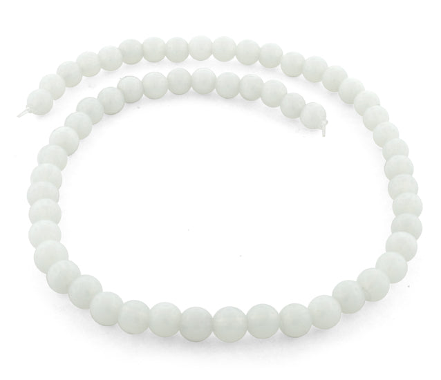 8mm Milk Opalite Round Gemstone Beads for Jewelry Making - DIY Bracelets, Necklaces & Earrings - Healing Crystal Beads for Spiritual & Meditation Use