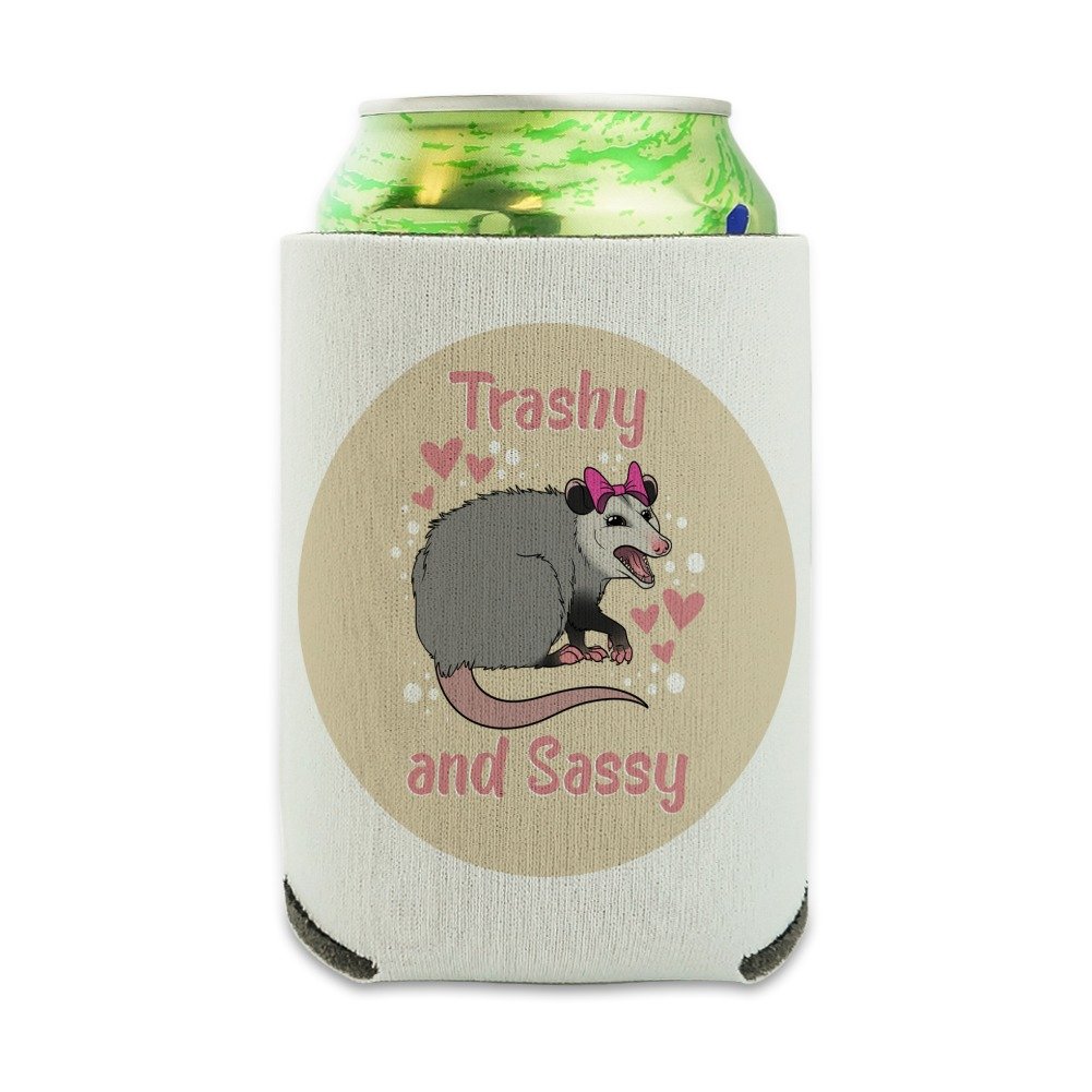 Funny Opossum Can Cooler - Insulated Collapsible Drink Sleeve & Beverage Holder for Beer, Soda & Cans - Perfect for Parties, Camping & Outdoor Activities