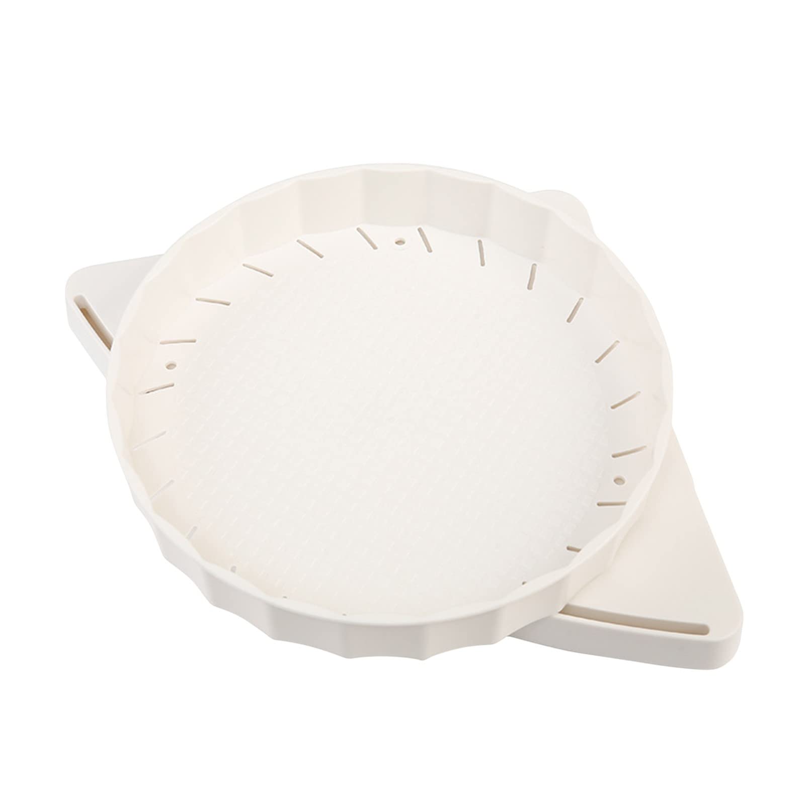 Wall-Mounted Rotating Storage Rack - White Bathroom Corner Shelf for Small Spaces