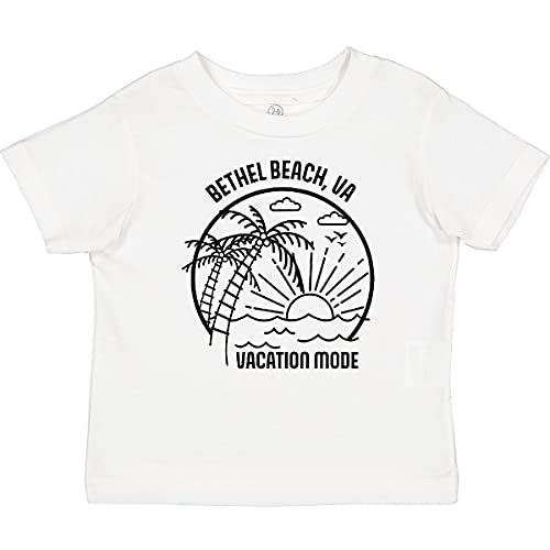 Inktastic Summer Vacation Mode Bethel Beach Virginia Baby T-Shirt - Soft Cotton Cute Graphic Tee for Toddlers & Infants - Perfect for Beach Trips, Family Vacations & Casual Outings