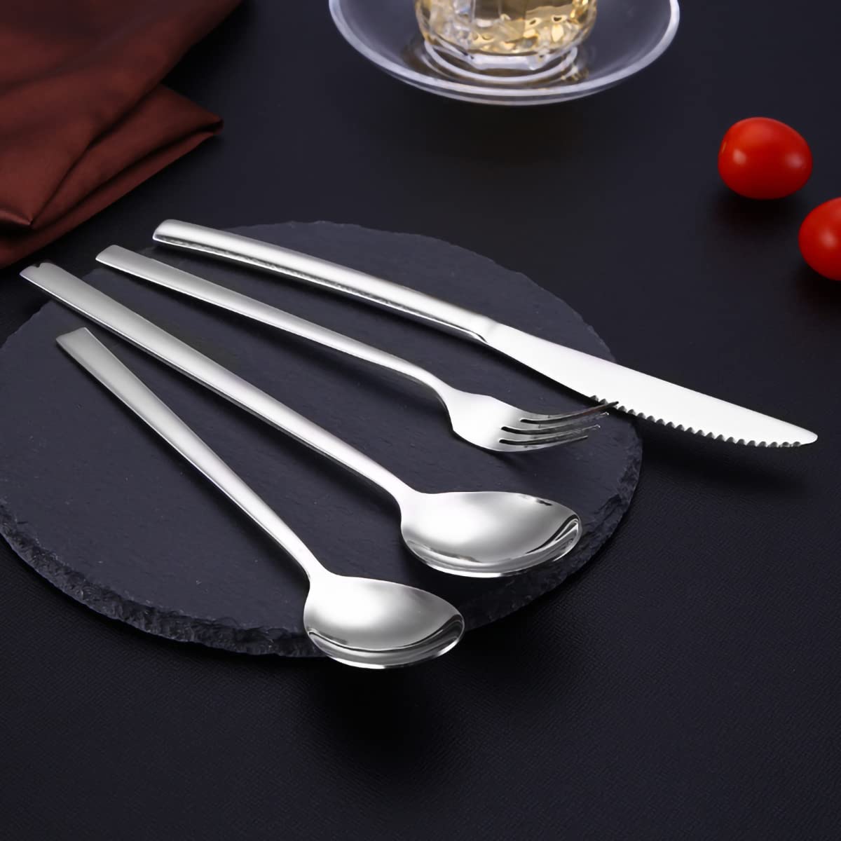 32-Piece Stainless Steel Silverware Set - Service for 8, Mirror Polish Flatware Cutlery Set for Home & Restaurant Use - Dishwasher Safe - Perfect for Dinner Parties, Weddings & Everyday Dining