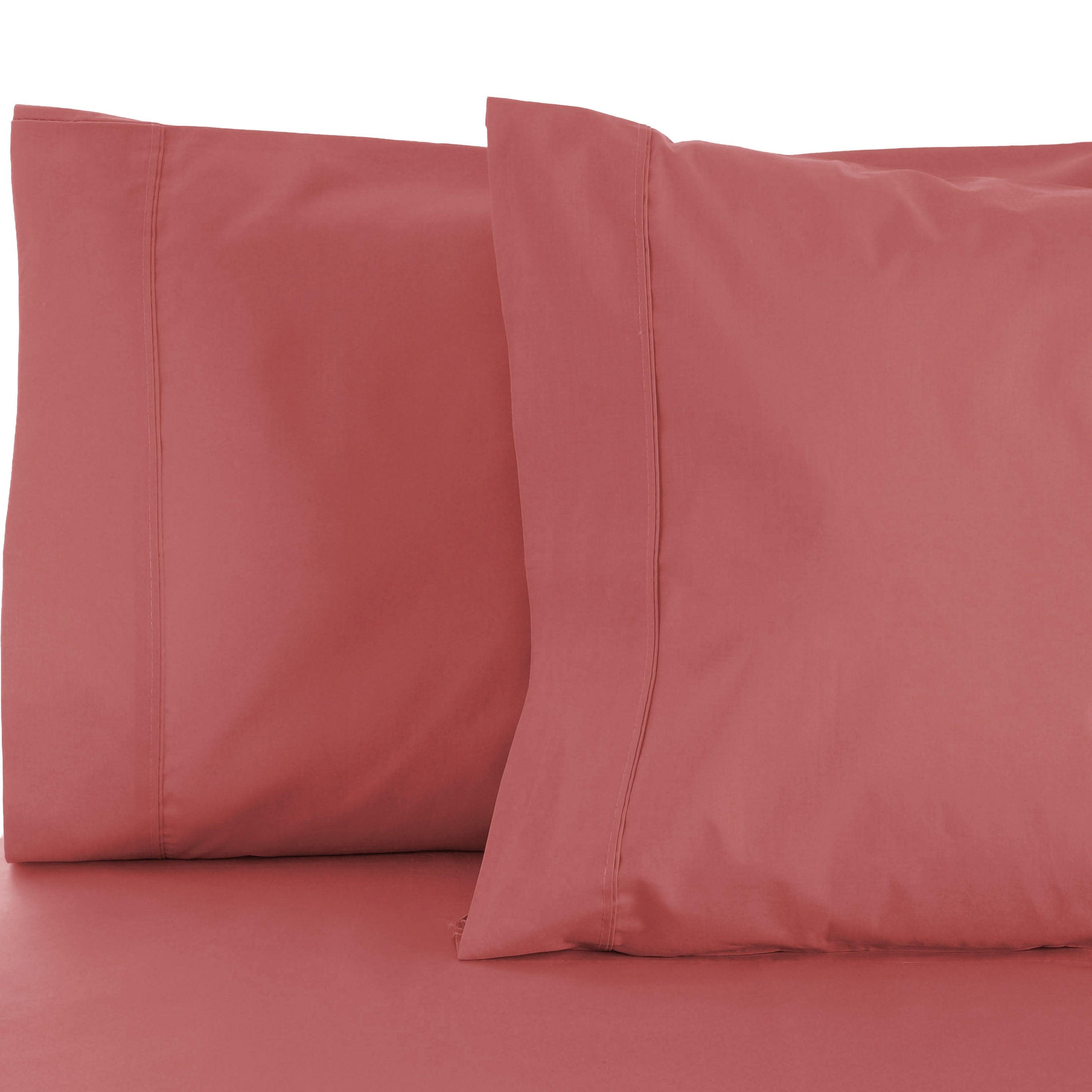 Premium 600 Thread Count Cotton Blend Pillowcase Set - Soft & Breathable for Ultimate Comfort - Perfect for Bedroom, Hotel, and Home Decor