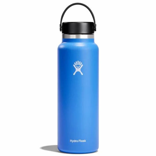 Hydro Flask 40oz Wide Mouth Water Bottle - Insulated Stainless Steel Vacuum Flask for Hot & Cold Drinks - Perfect for Hiking, Gym, Work & Outdoor Adventures