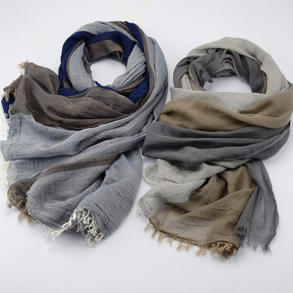 Men's Winter Tassel Scarf - Soft Warm Lightweight Shawl for Fall & Winter - Fashionable Wrap Scarf in Classic Colors - Perfect for Outdoor Activities & Cold Weather Protection