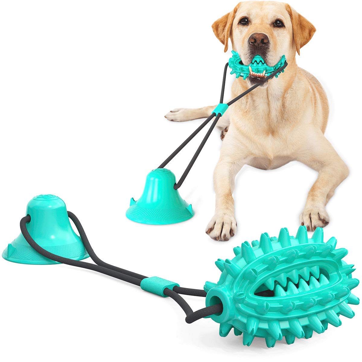 Guardians Crate Non-Slip Dog Bowl with Chew Toy - Durable Pet Feeding Set for Small & Large Dogs - Perfect for Travel, Home, and Outdoor Use