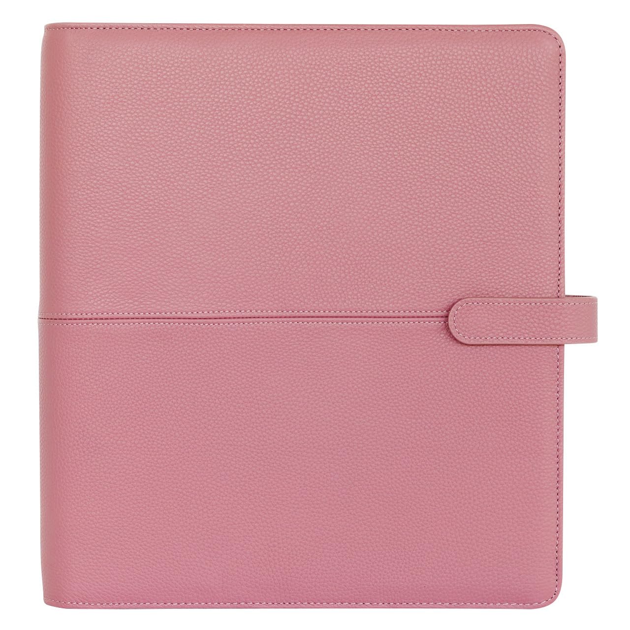 FranklinCovey Anna Leather Snap Binder - Monarch Size, Nostalgia Rose Color - Premium Organizer for Business, School & Office Use