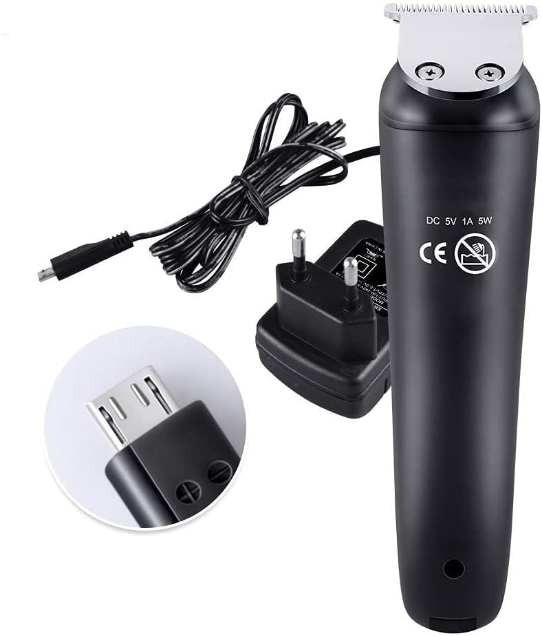 Professional Hair Clippers for Men & Women - Cordless USB Rechargeable Hair Trimmer with LED Display - Barber Grade Haircut Kit (Black) | Perfect for Home Haircuts, Salon Styling & Travel Grooming